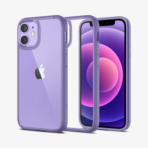ACS01618 - iPhone 12 Pro Max Case Ultra Hybrid in crystal clear showing the back